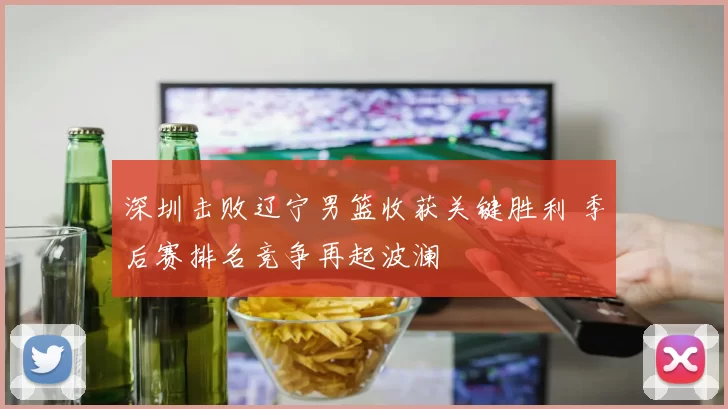 深圳击败辽宁男篮收获关键胜利 季后赛排名竞争再起波澜